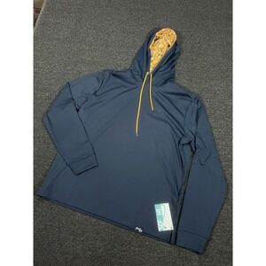 New Inward Half Baseball Pattern Hoodie Navy Golf Performance Men's Medium
